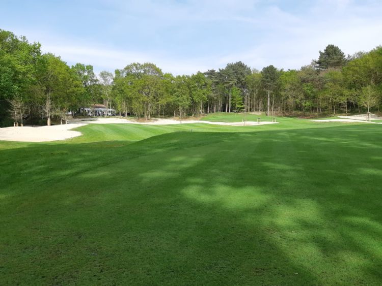De nieuwe hole 9 op Golfclub Duinzicht.