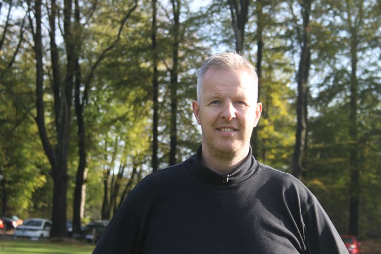 André van der Woude, hoofdgreenkeeper op de Veluwse Golf Club.